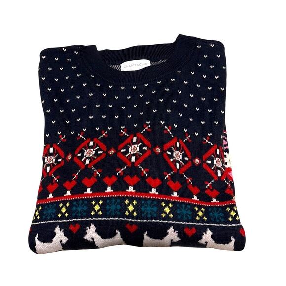 Charter Club Navy Fair Isle Holiday Knit Sweater - Picture 7 of 7